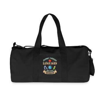 ESL-Lehrer ESL Unterricht - Recycelte Canvas-Sporttasche von Stanley/Stella - Schwarz - Vorne