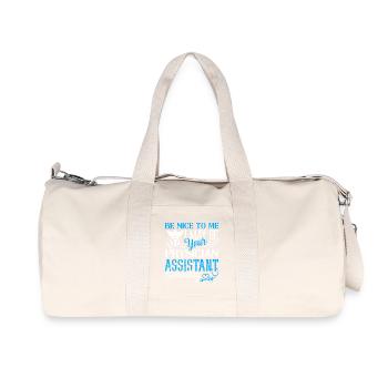 I May Be Your Physician Assistant Someday - Recycled Canvas Sports Bag by Stanley/Stella - natural - Front