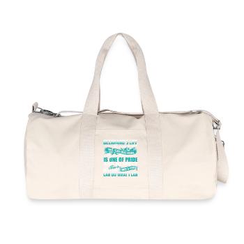 Deckhand's Life The Pain Is Real - Recycled Canvas Sports Bag by Stanley/Stella - natural - Front