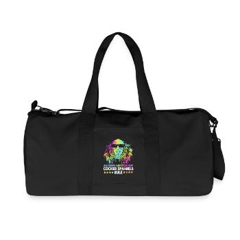 Cocker Spaniel - Recycelte Canvas-Sporttasche von Stanley/Stella - Schwarz - Vorne