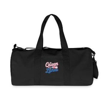 Königin der Bahnen Bowling Frau Leidenschaft - Recycelte Canvas-Sporttasche von Stanley/Stella - Schwarz - Vorne