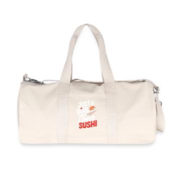 Sushi - Recycelte Canvas-Sporttasche von Stanley/Stella - Naturweiß - Vorne