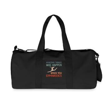 Gymnastik Training Fitness Gym - Recycelte Canvas-Sporttasche von Stanley/Stella - Schwarz - Vorne