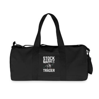 Stock Market Trader Stock Market Trader Chart - Recycled Canvas Sports Bag by Stanley/Stella - black - Front