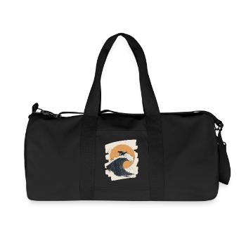 Surfer - Recycelte Canvas-Sporttasche von Stanley/Stella - Schwarz - Vorne