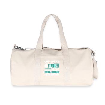 God Made Speech Language Pathologist - Recycled Canvas Sports Bag by Stanley/Stella - natural - Front