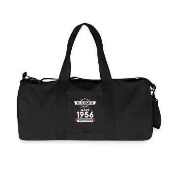 69. Geburtstag Geschenk Mann Original März 1956 - Recycelte Canvas-Sporttasche von Stanley/Stella - Schwarz - Vorne