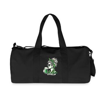 Happy Vibes St. Patrick's Day Woman - Recycled Canvas Sports Bag by Stanley/Stella - black - Front