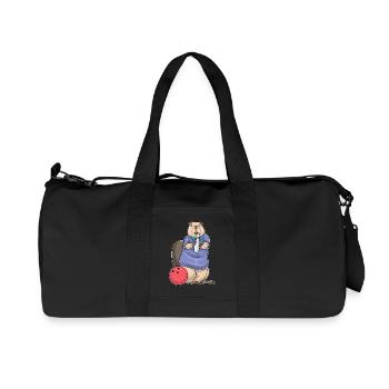 Beaver Bowling Bowling Ball - Recycled Canvas Sports Bag by Stanley/Stella - black - Front