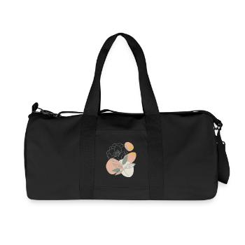 Blumen - Frühling - Sommer - Spruch - Recycelte Canvas-Sporttasche von Stanley/Stella - Schwarz - Vorne