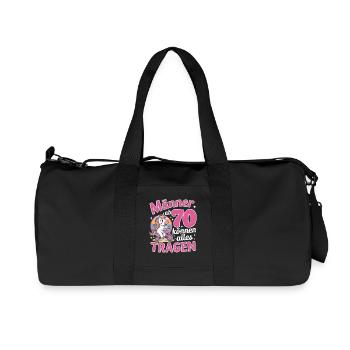 70. Geburtstag Männer Frauen Lustig 70 Jahre - Recycelte Canvas-Sporttasche von Stanley/Stella - Schwarz - Vorne