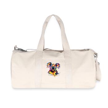 Koala Bär Australien Koalabär Süße Koala Bären - Recycelte Canvas-Sporttasche von Stanley/Stella - Naturweiß - Vorne