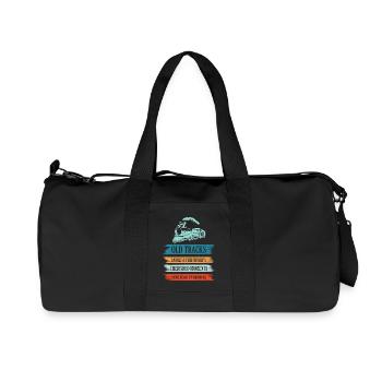 Eisenbahn Zugführer Rente Rentner Zug - Recycelte Canvas-Sporttasche von Stanley/Stella - Schwarz - Vorne