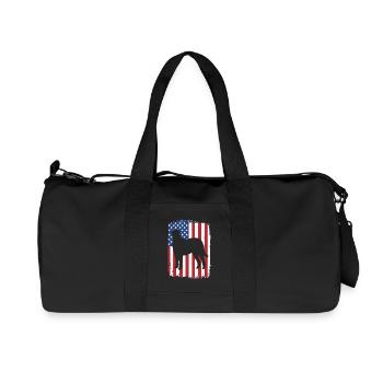 Irischer Wolfshund - Recycelte Canvas-Sporttasche von Stanley/Stella - Schwarz - Vorne