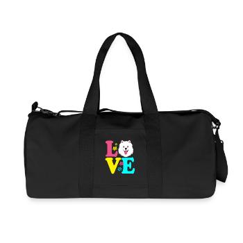 Samoyed Dog Samoyed - Recycled Canvas Sports Bag by Stanley/Stella - black - Front
