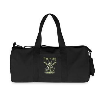 Cthulhu, Fear The Lord, Vintage Cthulhu Mythos - Recycled Canvas Sports Bag by Stanley/Stella - black - Front