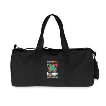 Best Homeschool Teachers Don't Educate Thinkers - Recycled Canvas Sports Bag by Stanley/Stella - black - Front