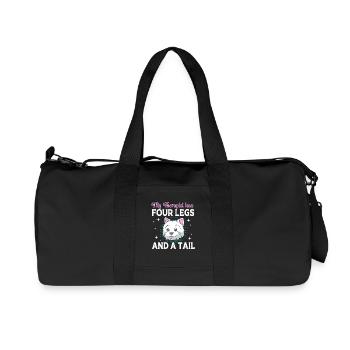 Therapy dog - Recycled Canvas Sports Bag by Stanley/Stella - black - Front
