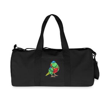 Sifflet d’arbitre Parrot - Sac de sport en toile recyclée Stanley/Stella - noir - Devant