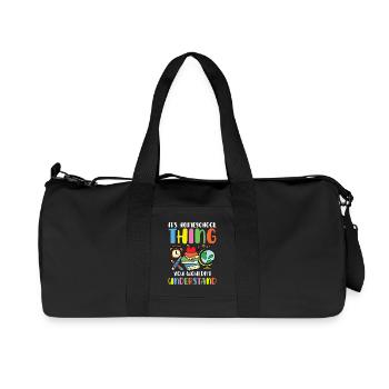 It's a homeschool thing, you wouldn't - Recycled Canvas Sports Bag by Stanley/Stella - black - Front