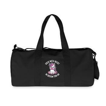 Ne me regarde pas sur ce ton - Sac de sport en toile recyclée Stanley/Stella - noir - Devant