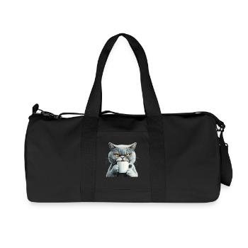 Realistic: with coffee - Recycled Canvas Sports Bag by Stanley/Stella - black - Front