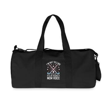 Hockey sur gazon disant maman drôle cadeau de hockey sur gazon - Sac de sport en toile recyclée Stanley/Stella - noir - Devant