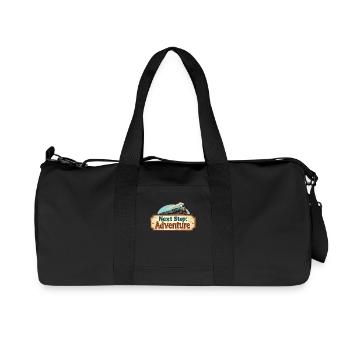 Trajet en train - aventure en locomotive - Sac de sport en toile recyclée Stanley/Stella - noir - Devant