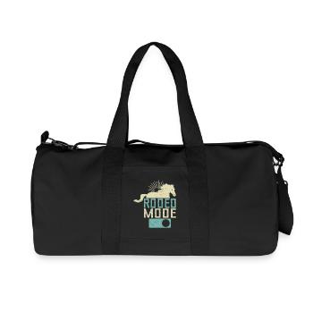 Western Rider Rodeo Fashion Cowgirls Rodeo - Recycled Canvas Sports Bag by Stanley/Stella - black - Front