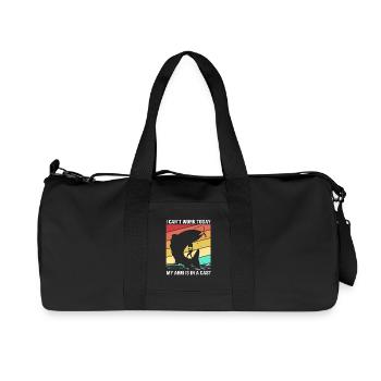 Trout Trout Pond Fishing Rod Angler Frogfish - Recycled Canvas Sports Bag by Stanley/Stella - black - Front