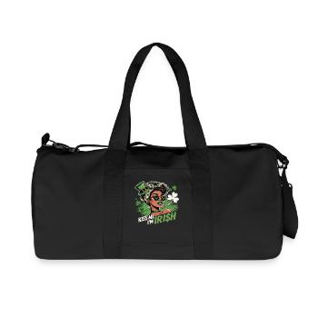 St. Patrick's Day Kiss Me I'm Irish Design - Recycelte Canvas-Sporttasche von Stanley/Stella - Schwarz - Vorne