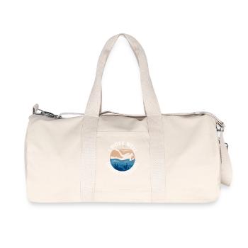 Plongée Je travaille bien sous pression Plongeur Plongée - Sac de sport en toile recyclée Stanley/Stella - blanc naturel - Devant