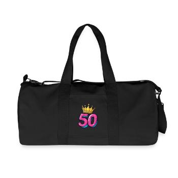 50 Number Leotard Crown - Recycled Canvas Sports Bag by Stanley/Stella - black - Front