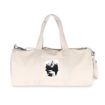 Berge - Recycelte Canvas-Sporttasche von Stanley/Stella - Naturweiß - Vorne