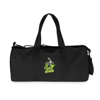 Fitness Bunny Fitness -workout Rabbit Bodybuilding - Recycelte Canvas-Sporttasche von Stanley/Stella - Schwarz - Vorne