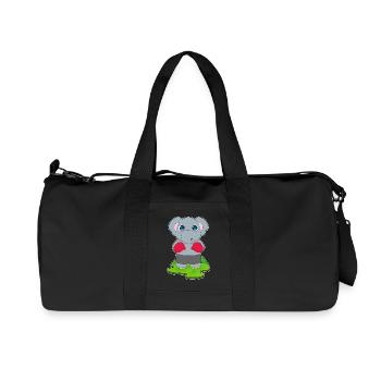 Elephant Boxer Gants de boxe Boxe - Sac de sport en toile recyclée Stanley/Stella - noir - Devant