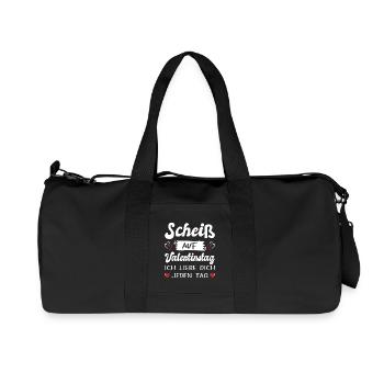 Valentinstag Geschenke Fun Valentinstagsgeschenke - Recycelte Canvas-Sporttasche von Stanley/Stella - Schwarz - Vorne