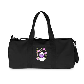 Dragon Pâques Oeuf Oeuf Coquille Dragon Enfant Bébé - Sac de sport en toile recyclée Stanley/Stella - noir - Devant