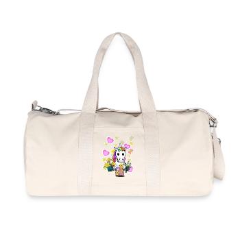 Licorne oeuf de Pâques poussin Licornes enfants - Sac de sport en toile recyclée Stanley/Stella - blanc naturel - Devant