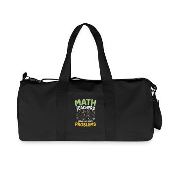 Math teachers have too many problems with STEM education - Recycled Canvas Sports Bag by Stanley/Stella - black - Front