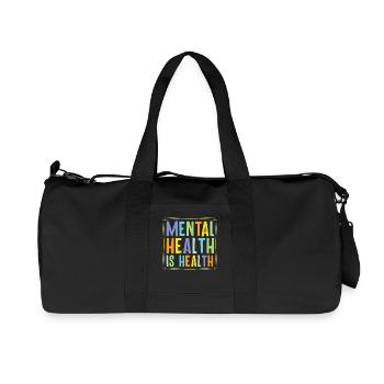 La santé mentale, c’est la santé - Sac de sport en toile recyclée Stanley/Stella - noir - Devant