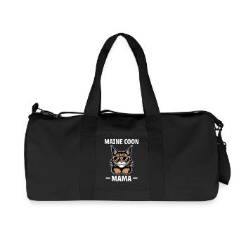Maine Coon Spruch Lustiges Maine Coon Geschenk - Recycelte Canvas-Sporttasche von Stanley/Stella - Schwarz - Vorne