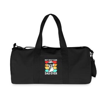 Dogue allemand - Sac de sport en toile recyclée Stanley/Stella - noir - Devant