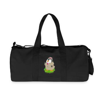 Penguin Groom Suit Wedding - Recycled Canvas Sports Bag by Stanley/Stella - black - Front