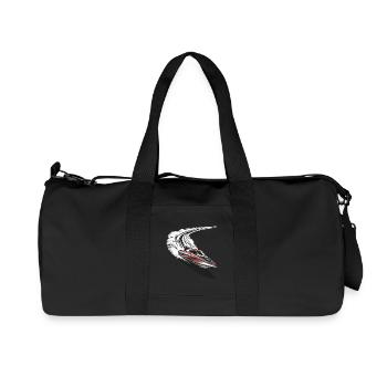 Aventure dynamique en bateau à moteur sur les vagues - Sac de sport en toile recyclée Stanley/Stella - noir - Devant