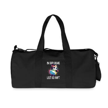 In Der Ruhe Liegt Die Kraft Ironie Sarkasmus - Recycelte Canvas-Sporttasche von Stanley/Stella - Schwarz - Vorne