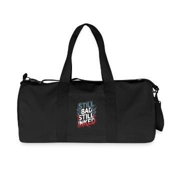 Des personnes âgées tatouées vieillissant fièrement, - Sac de sport en toile recyclée Stanley/Stella - noir - Devant