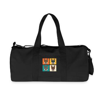 Hund Deutscher Schäferhund - Recycelte Canvas-Sporttasche von Stanley/Stella - Schwarz - Vorne