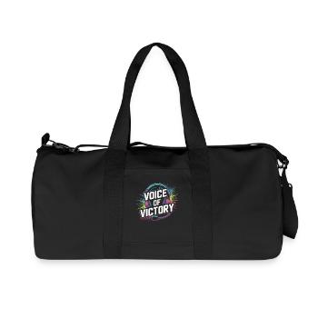 Girl In Esports Shoutcaster Gaming avis - Sac de sport en toile recyclée Stanley/Stella - noir - Devant