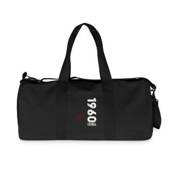 65th Birthday Original April Vintage 1960 - Recycled Canvas Sports Bag by Stanley/Stella - black - Front